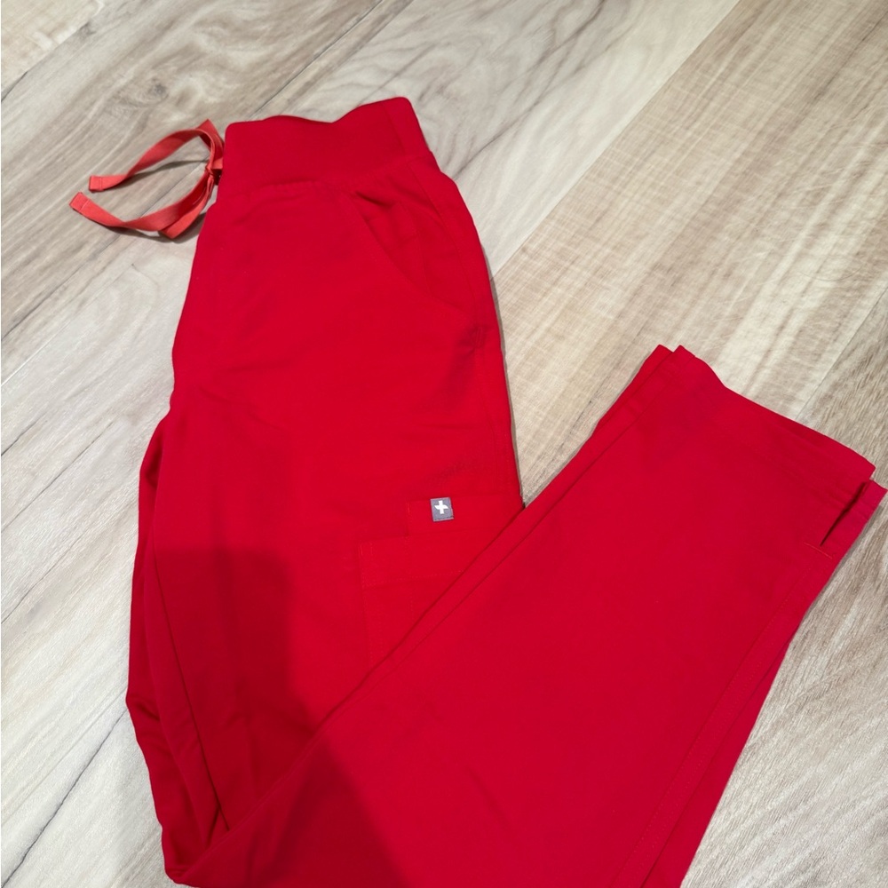 Figs High Waisted Yola Skinny Scrub Pants